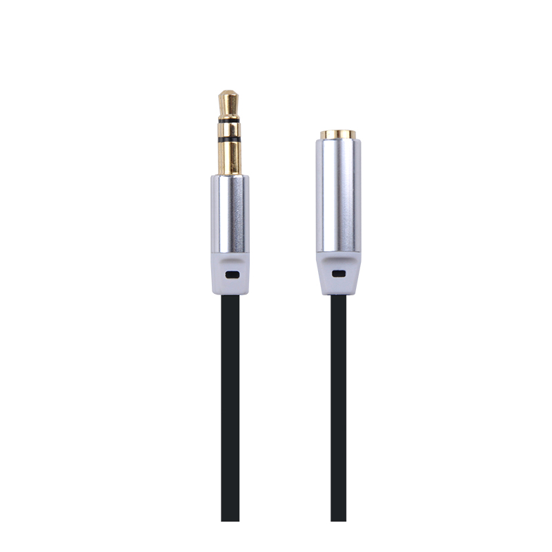 3.5mm ST/M to 3.5mm ST/F  Flat Audio Extension cable