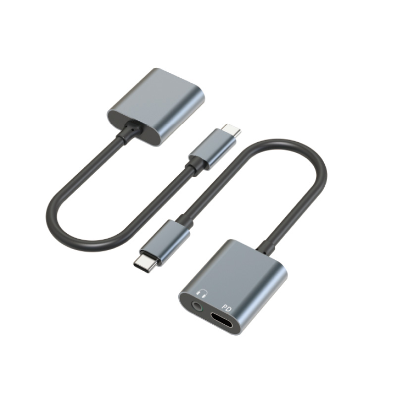 USB-C to Audio+PD Adapter WT-CMAUFA02