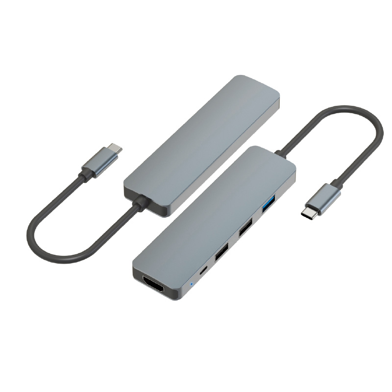 USB-C to HDMI+USB3.0+USB2.0*2+PD Adapter WT-DOCK006-1