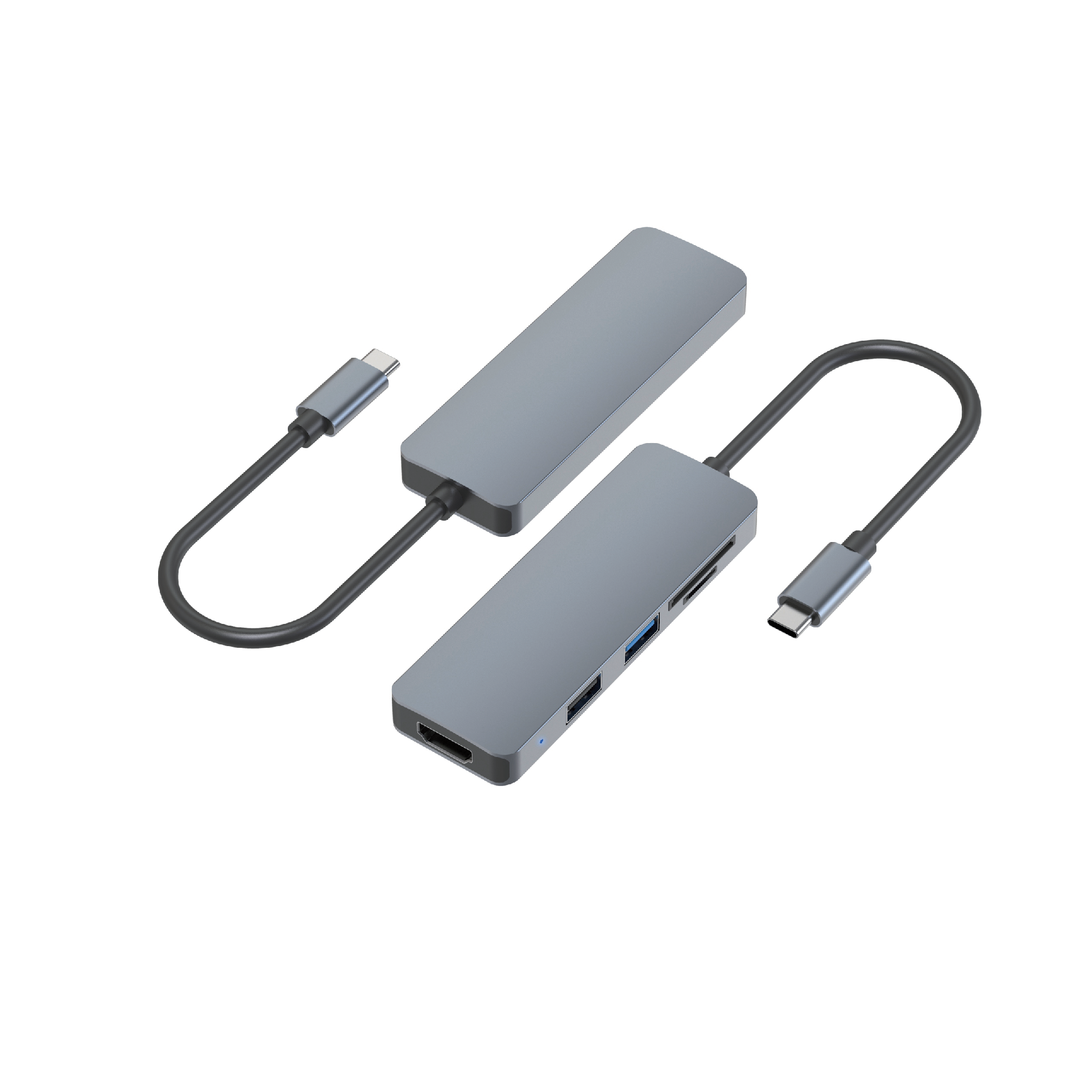 USB-C to  HDMI+USB3.0+USB2.0+SD+TF  Adapter WT-DOCK011
